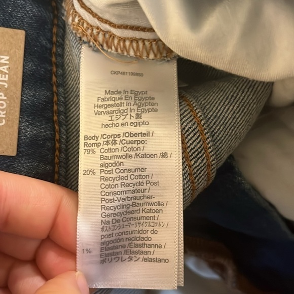 NEW Madewell Plus Perfect Vintage Crop Jean in Gooding Wash size 24W - Picture 8 of 10